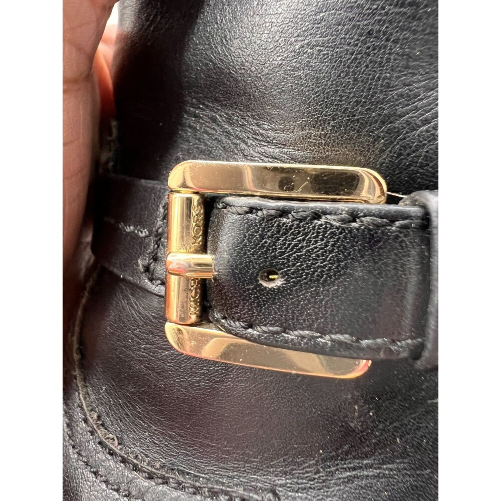 MICHAEL KORS STOCKARD LEATHER TALL RIDING BOOT BLACK SZ 5.5 WIDE CALF - Picture 15 of 16